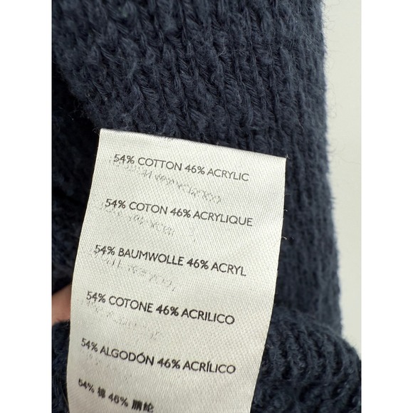 Free People Romper XL Blue Sweater Knit FP Beach Boho Cozy Soft - Picture 5 of 11